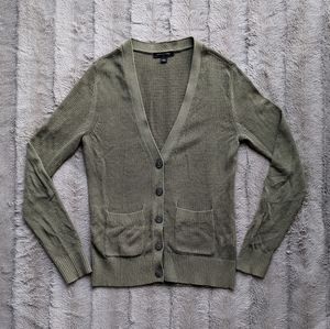 BR Olive Lightweight Cardigan S
